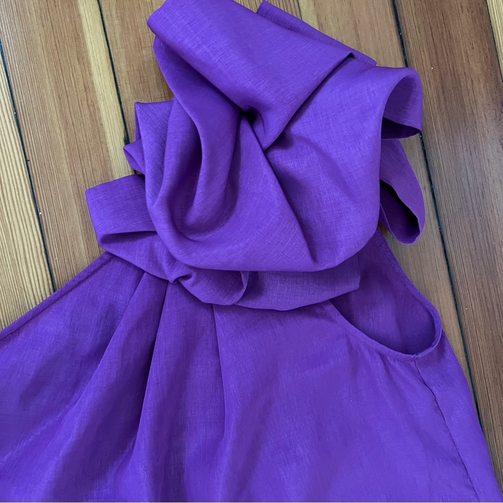 The Limited One-Shoulder Flower Shift Blouse - Picture 3 of 6